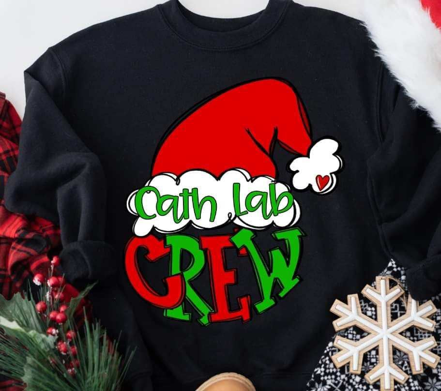 Cath lab crew Santa hat (S&G) 70379 DTF transfer