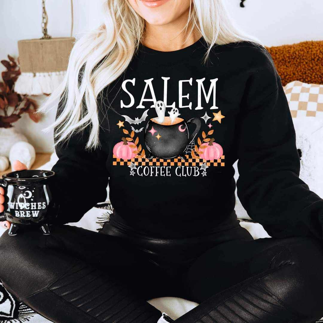 Salem coffee club white font (CSC) 36077 DTF transfer