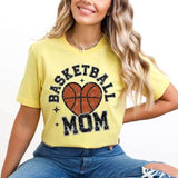 Basketball mom basketball heart 25955 DTF transfer