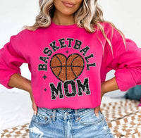 Basketball mom basketball heart 25955 DTF transfer