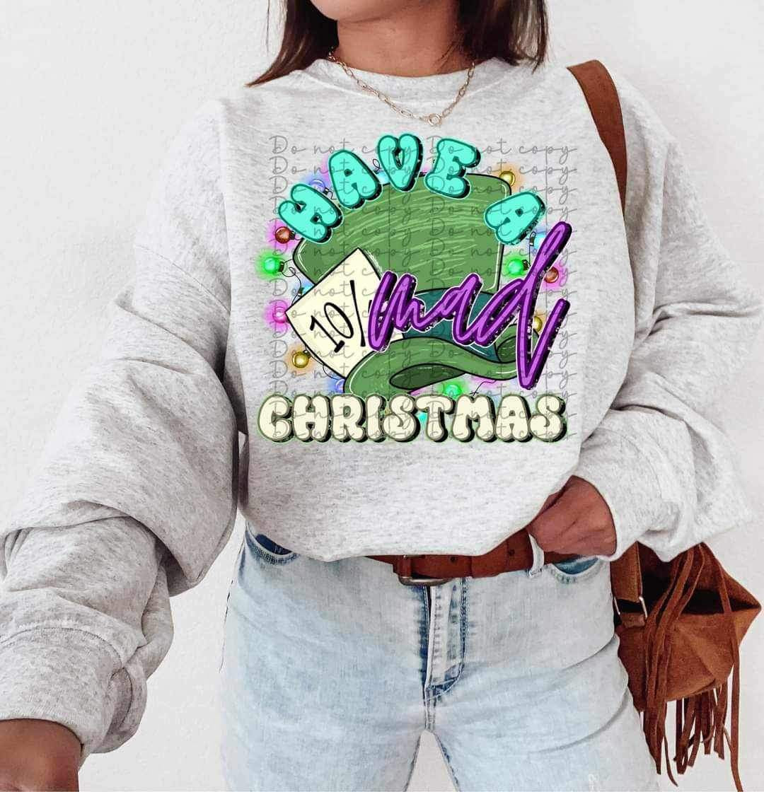 Have a mad Christmas (green hat) 16100 DTF Transfer