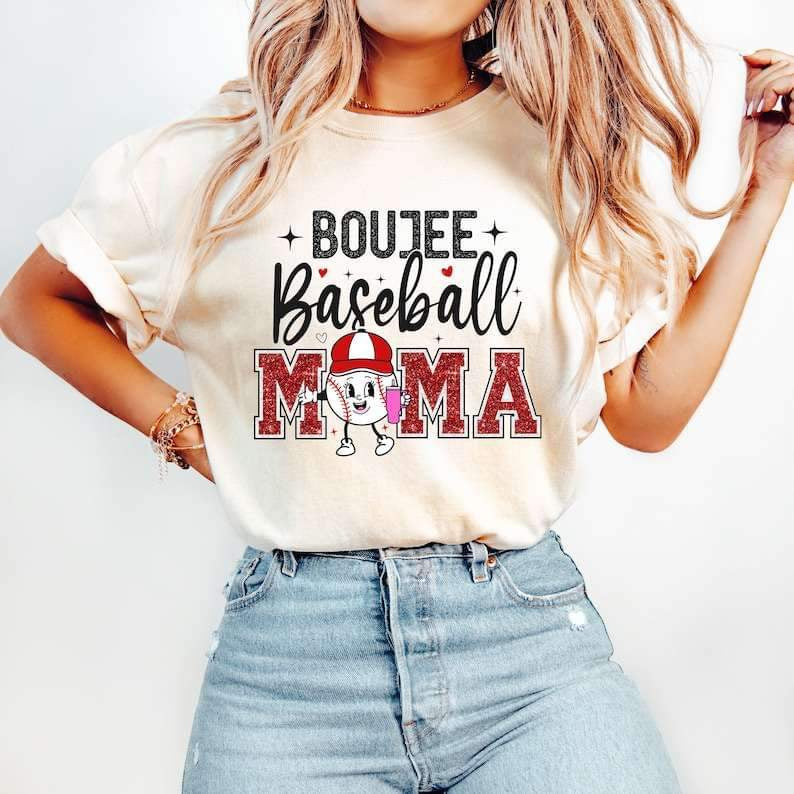 Boujee baseball mama 25961 DTF transfer