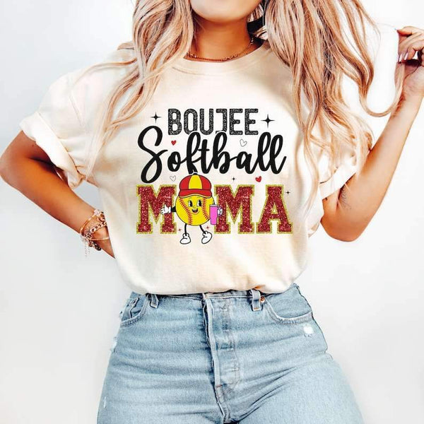 Boujie softball mama 25956 DTF transfer