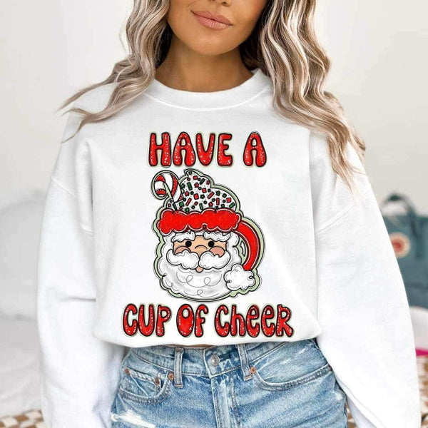 Have a cup of cheer with santa mug 16141 DTF Transfer