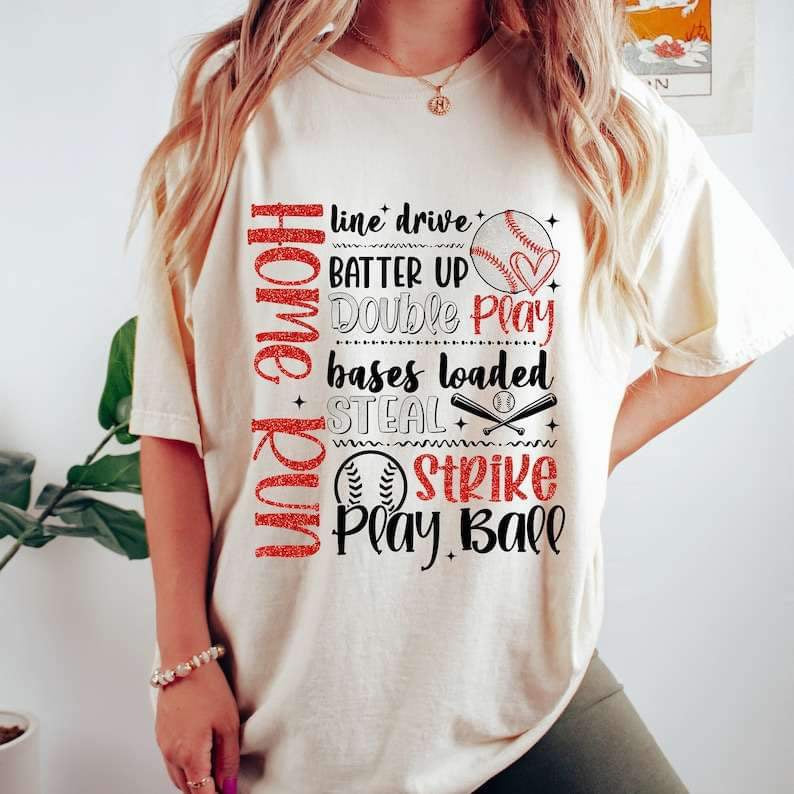 Home run line drive batter up 25954 DTF transfer