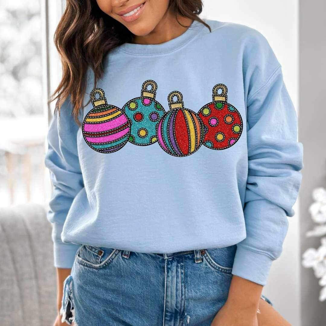 Ornaments (multi color sequin) 16136 DTF Transfer