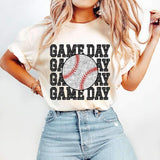 Game day stacked sequin baseball 25953 DTF transfer