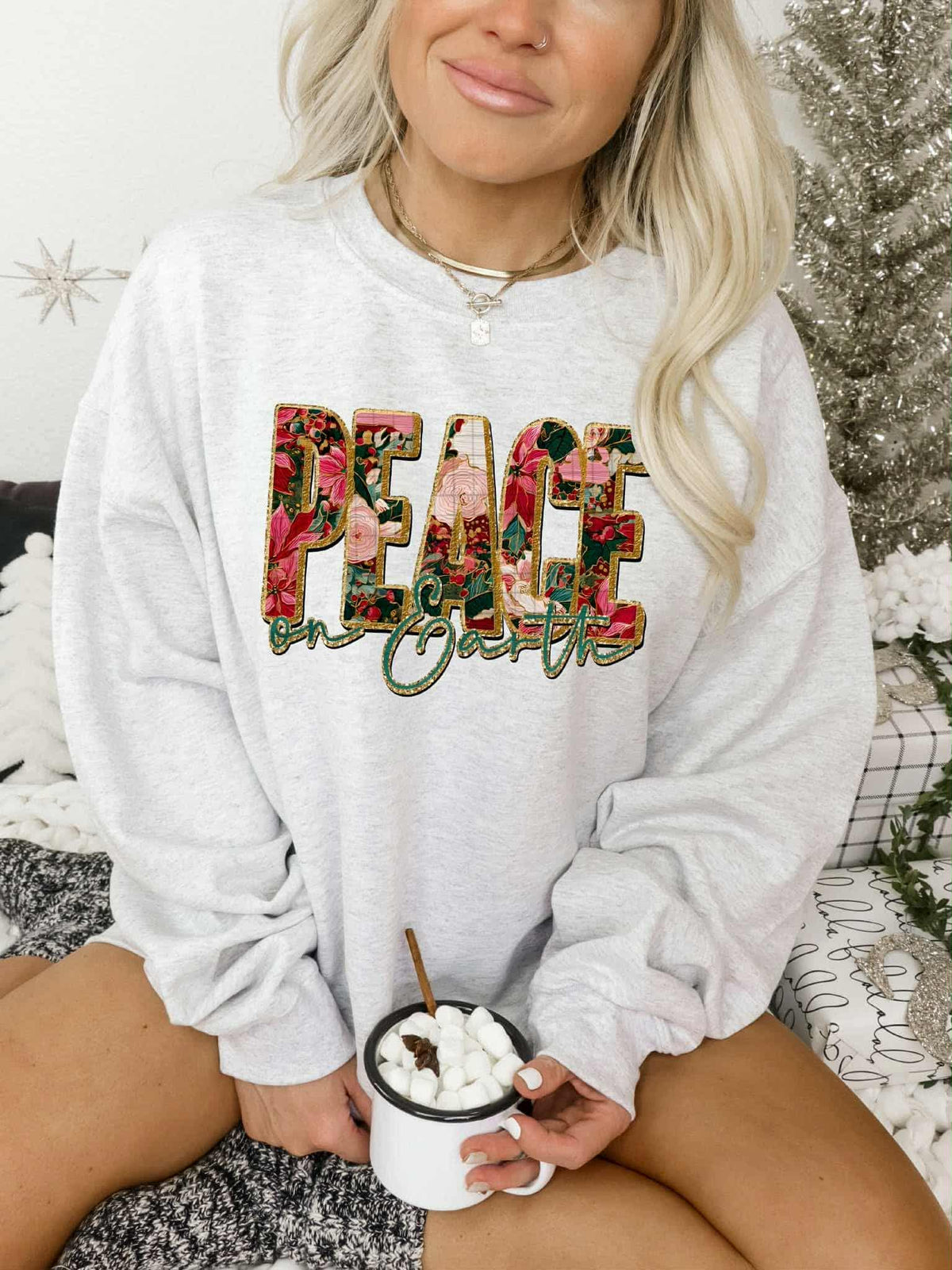 Peace on Earth florals (PH) DTF transfer