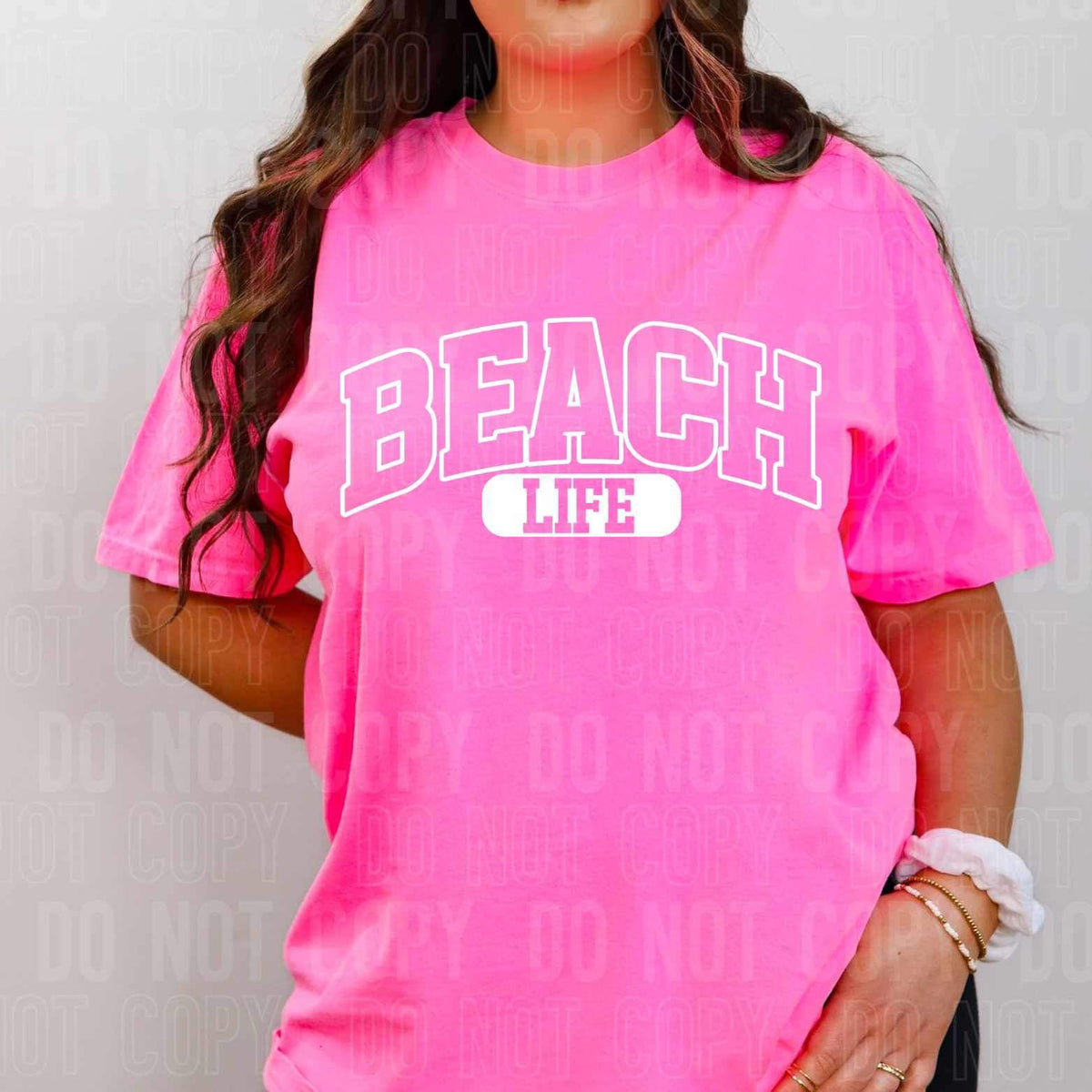 Beach life WHITE 26050 DTF transfer