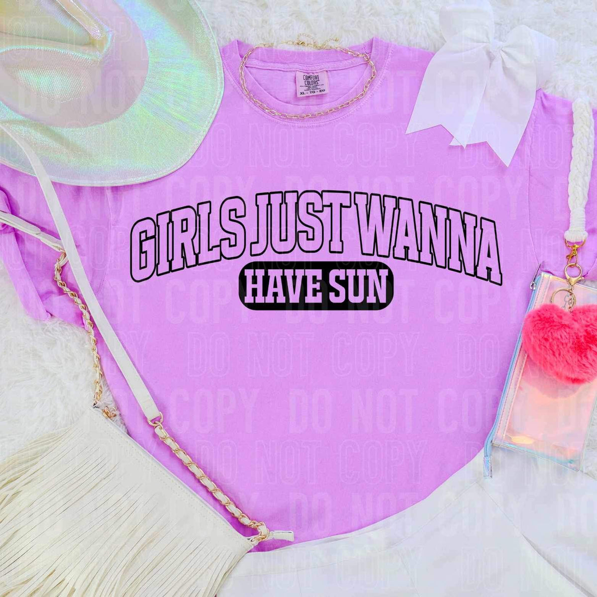 Girls just wanna have sun BLACK 26044 DTF transfer