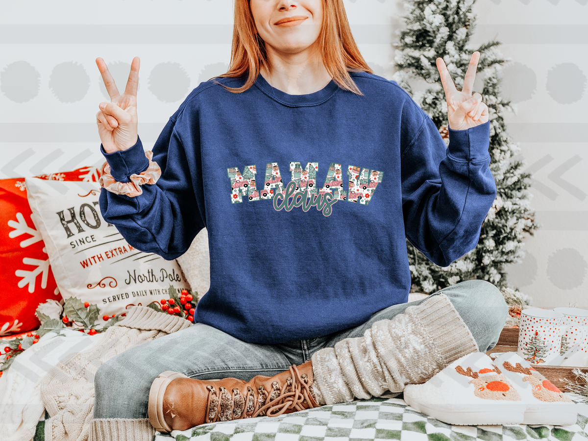 Mamaw Claus embroidery 14183 DTF transfer