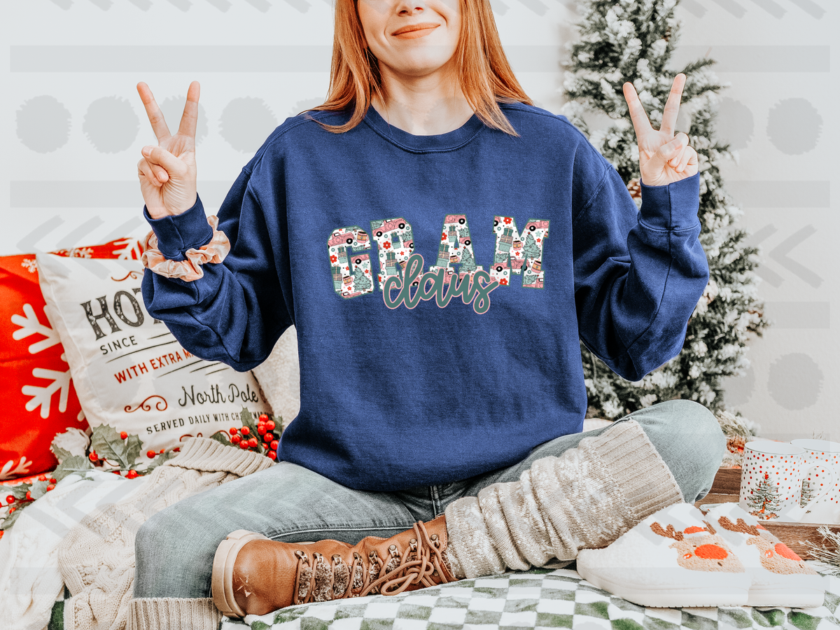 Gram Claus embroidery 14182 DTF transfer
