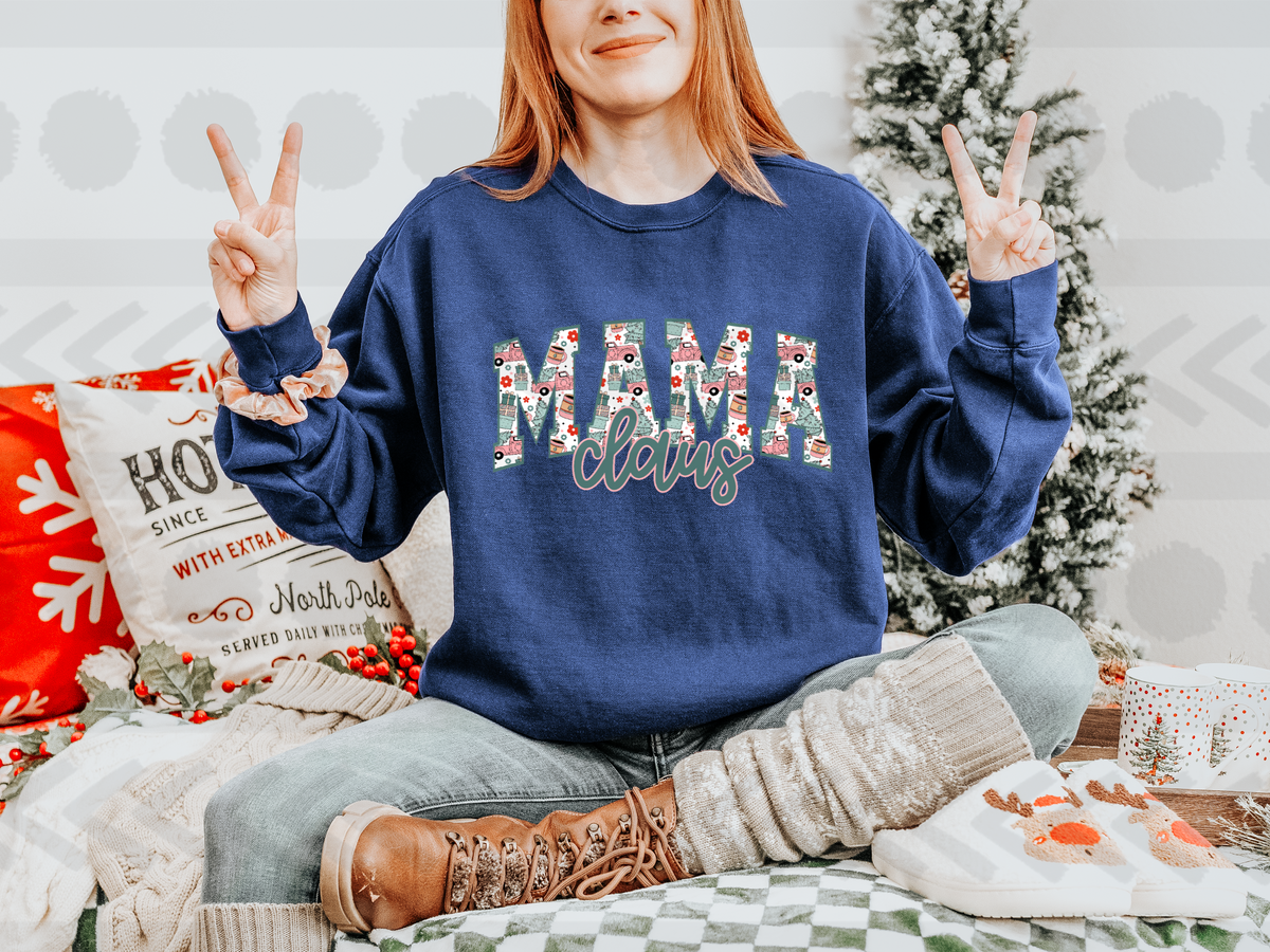 Mama Claus embroidery 14181 DTF transfer