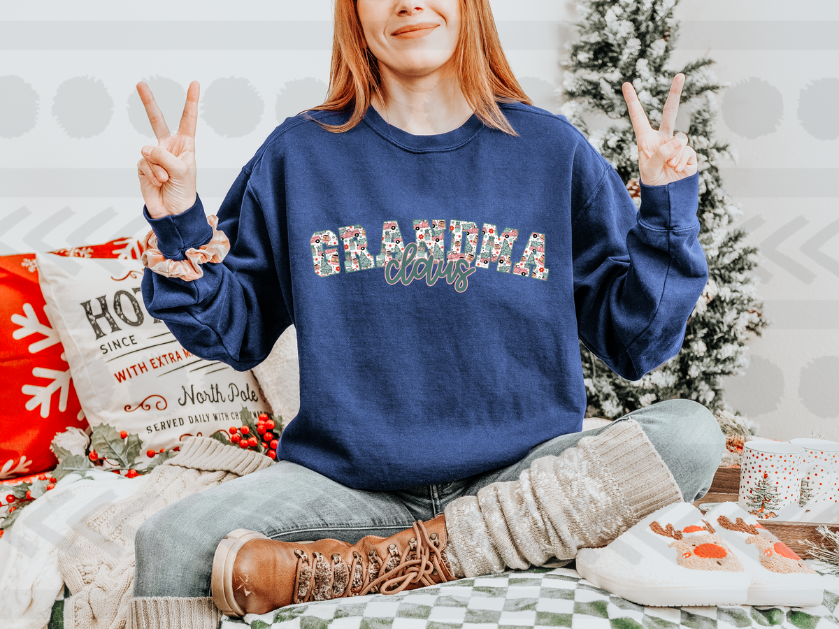 Grandma Claus embroidery 14176 DTF transfer