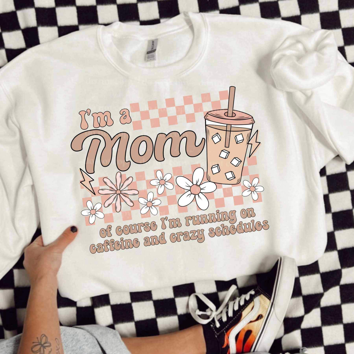 Im a mom of course im running on caffeine and crazy schedules (CSC) 26069 DTF transfer