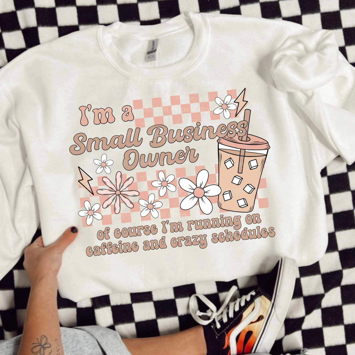 Im a small business owner of course im running on caffeine and crazy schedules (CSC) 26068 DTF transfer