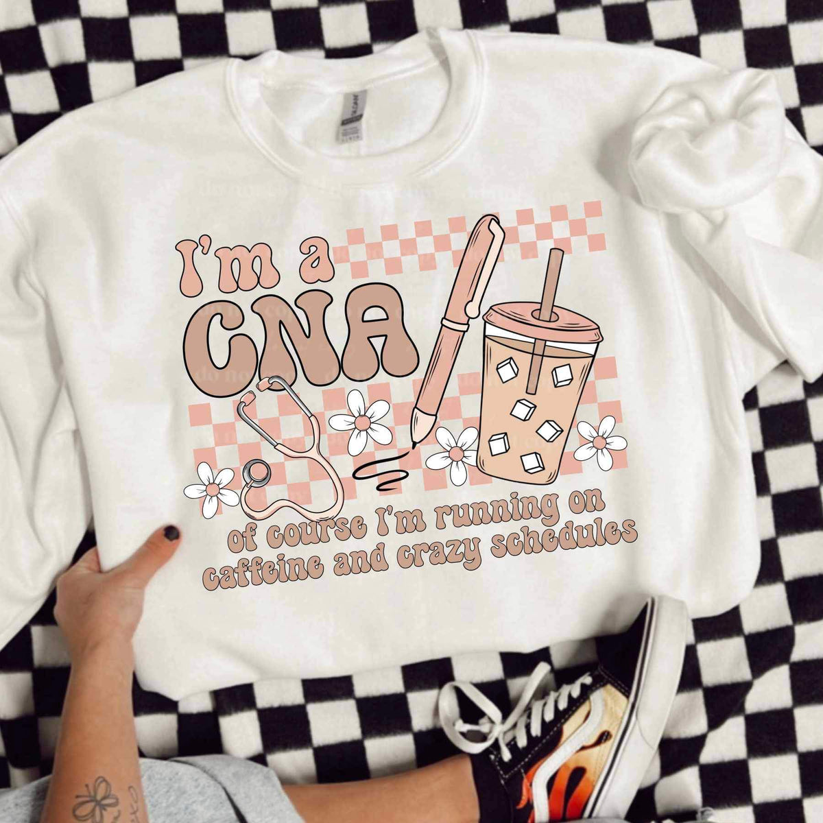 Im a cna of course im running on caffeine and crazy schedules (CSC) 26067 DTF transfer