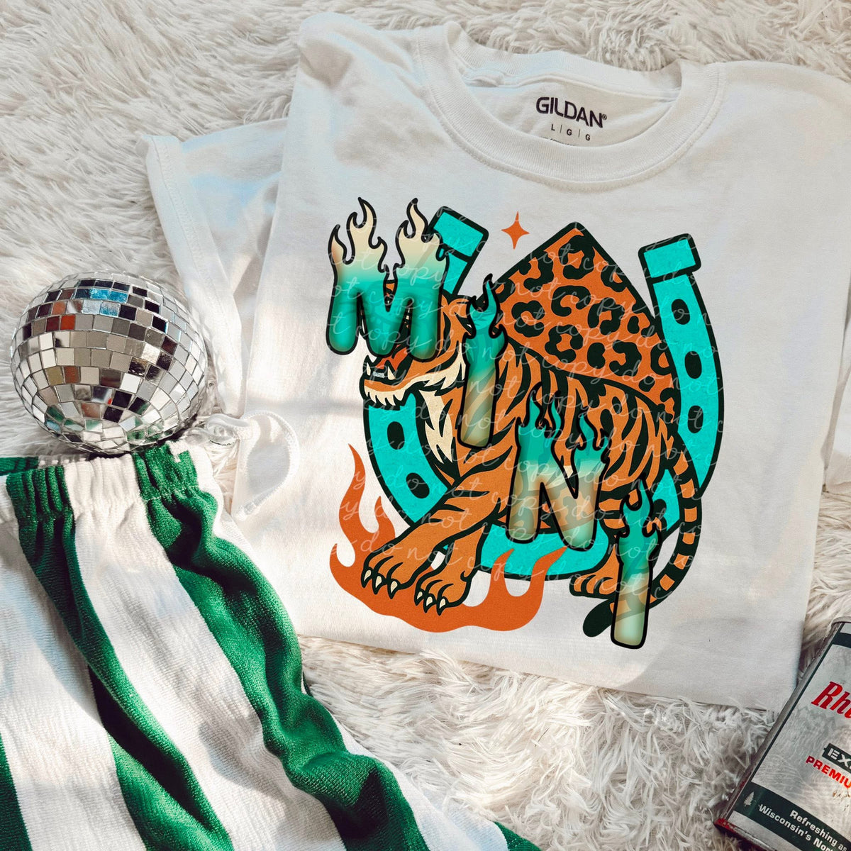 Mini Tiger horseshoe (MMD) DTF transfer