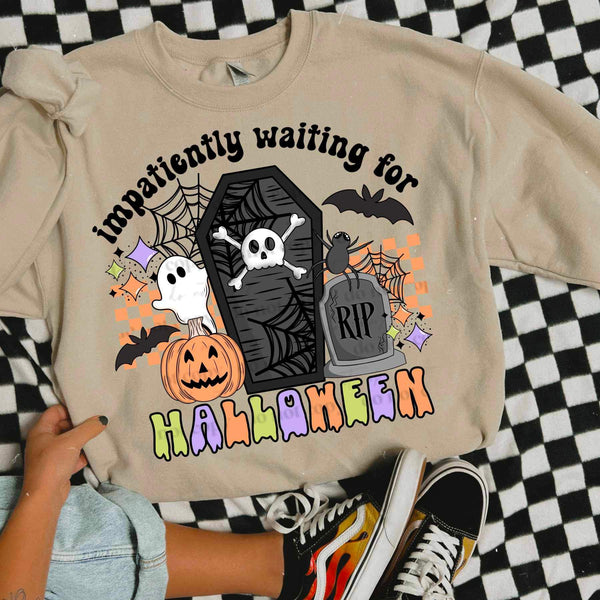Impatiently waiting for halloween (CSC) 26063 DTF transfer