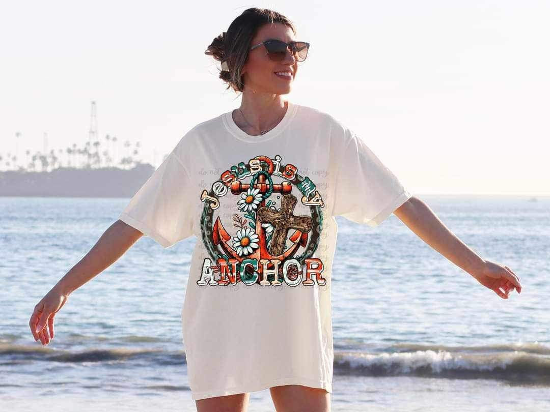 Jesus is my anchor 26080 DTF transfer
