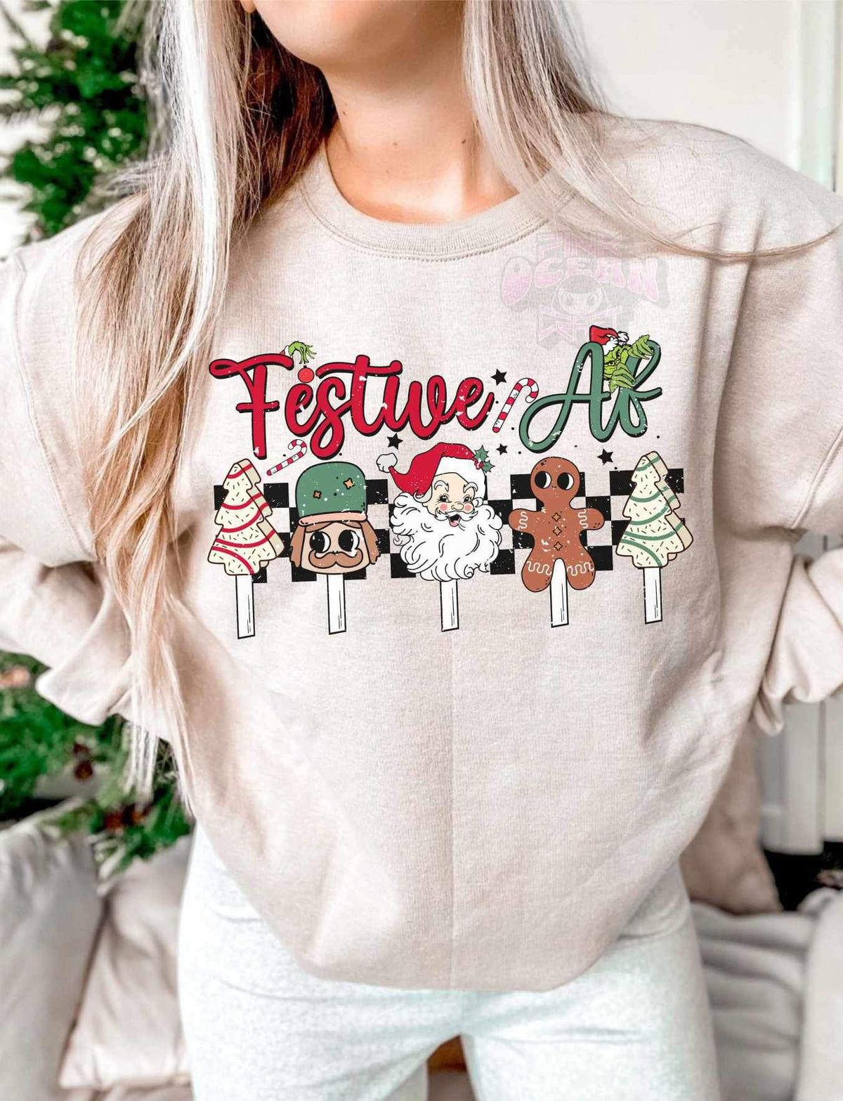 Festive af (Christmas cake pops) 16168 DTF Transfer
