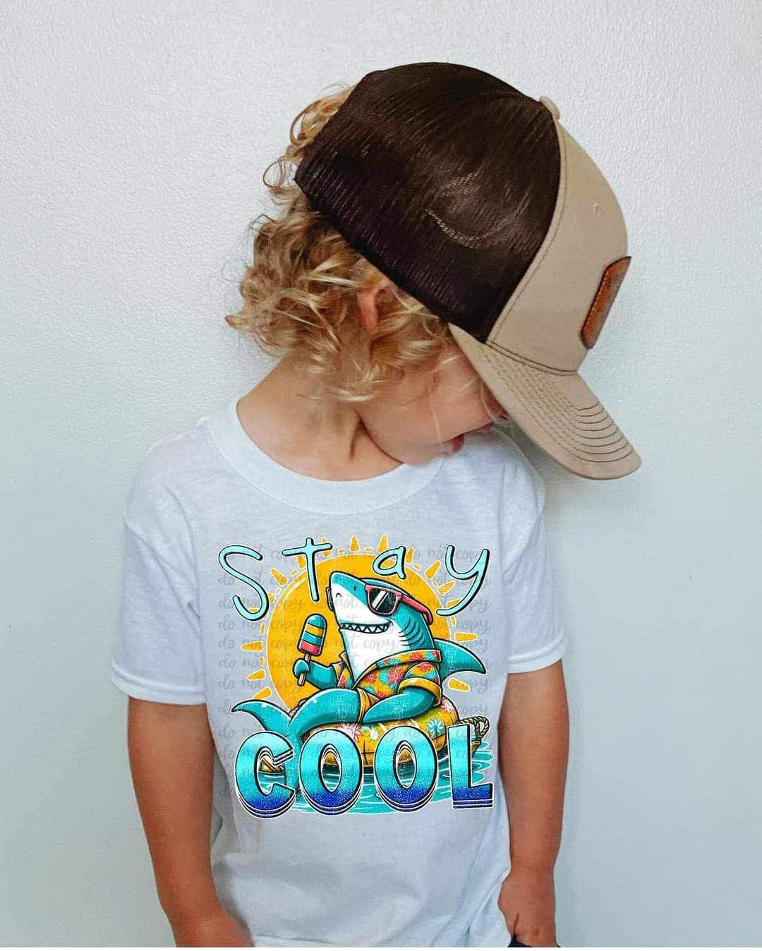 Stay cool shark 26076 DTF transfer