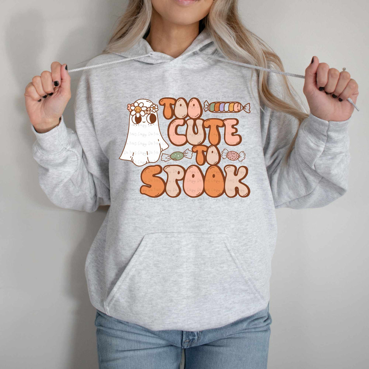 Too cute to spook ghost  36175 DTF transfer