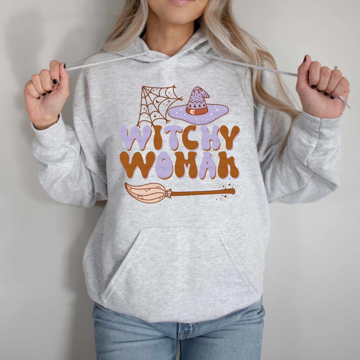 Witchy woman purple and brown 36176 DTF transfer