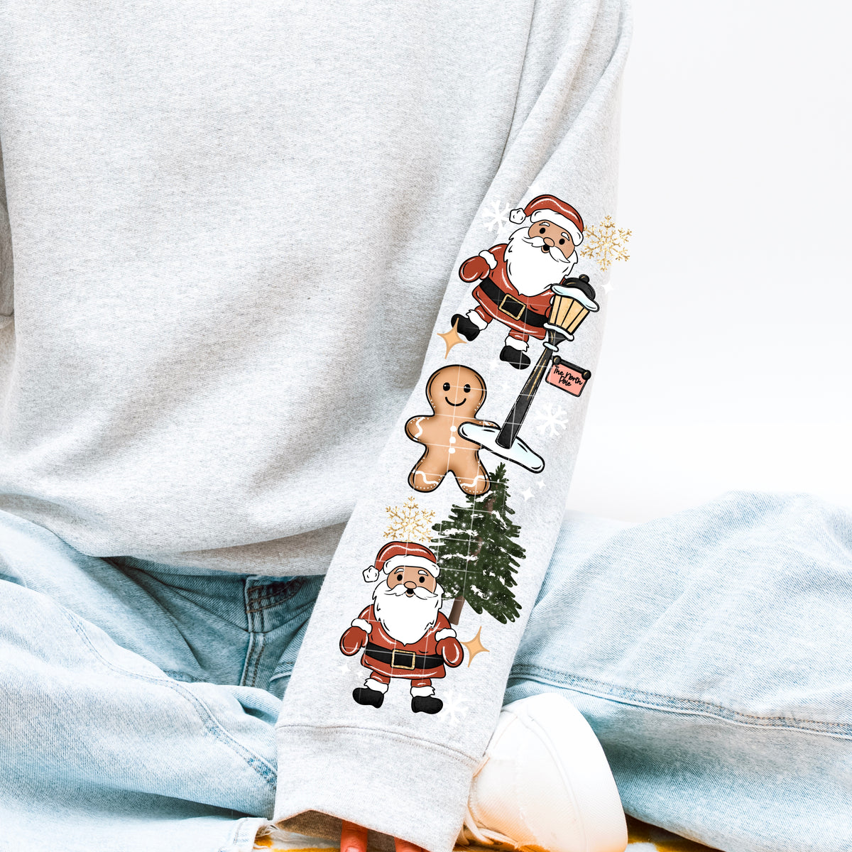 Wonderful time of the year lighter skin tone SLEEVE (CSC) DTF transfer