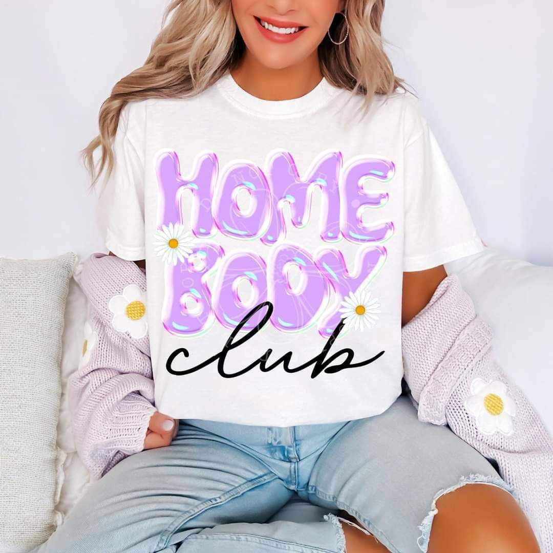 Homebody club purple font (LYTTLE) 26099 DTF transfer
