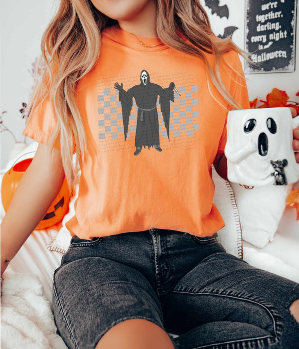 Scream checkered background 36153 DTF transfer