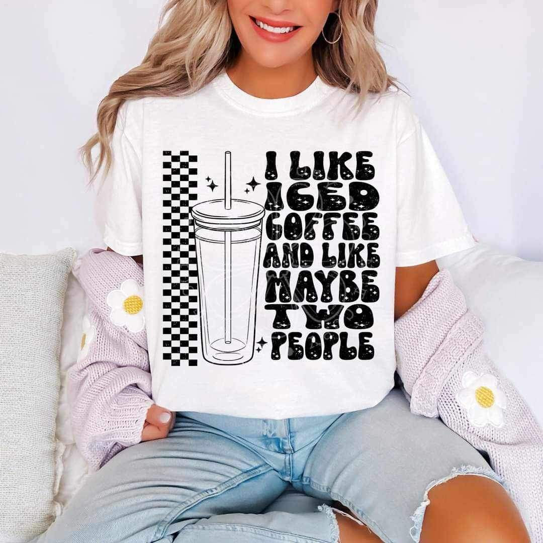 I like iced coffee and like maybe two people (LYTTLE) 26102 DTF transfer