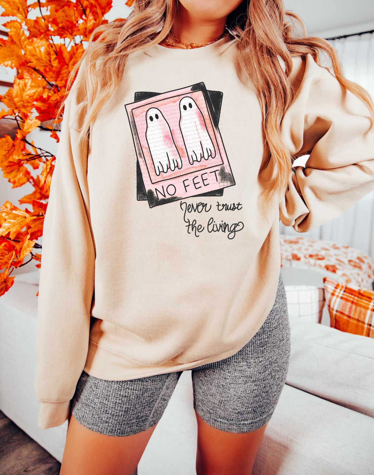 Never trust the living PINK ghost polaroids 36149 DTF transfer