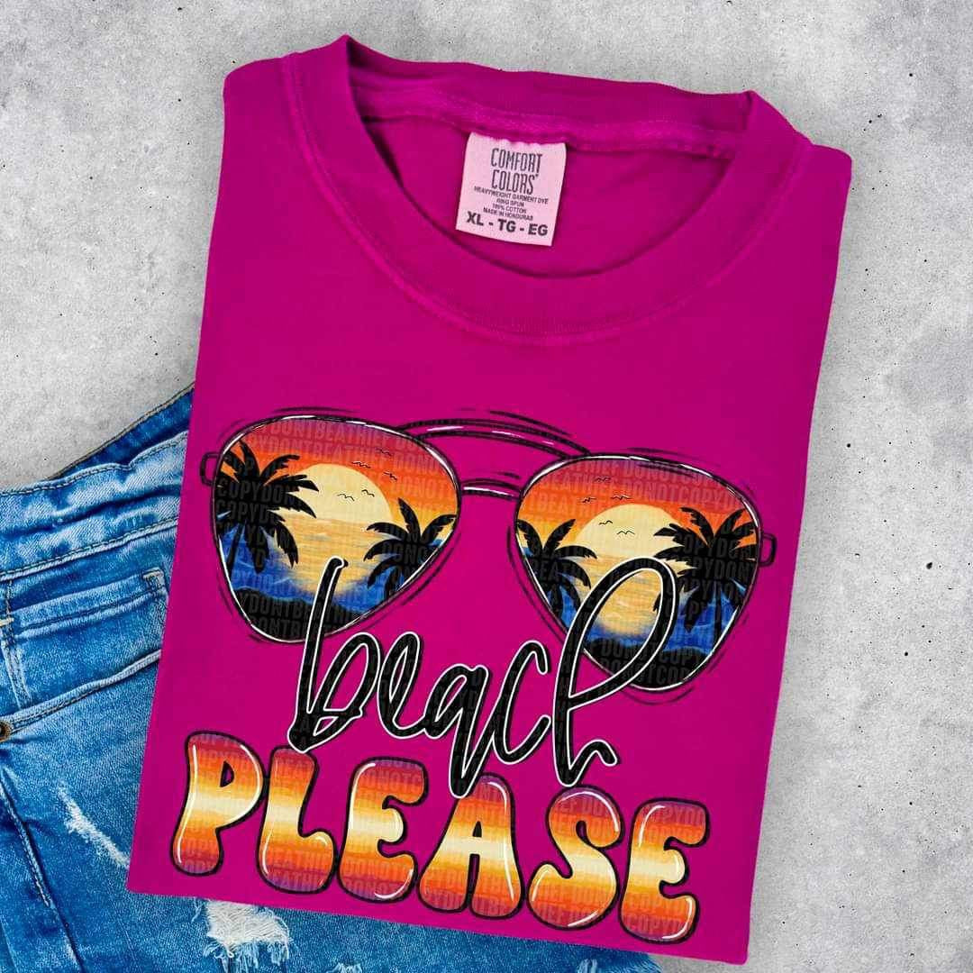Beach please sunglasses 26161 DTF transfer