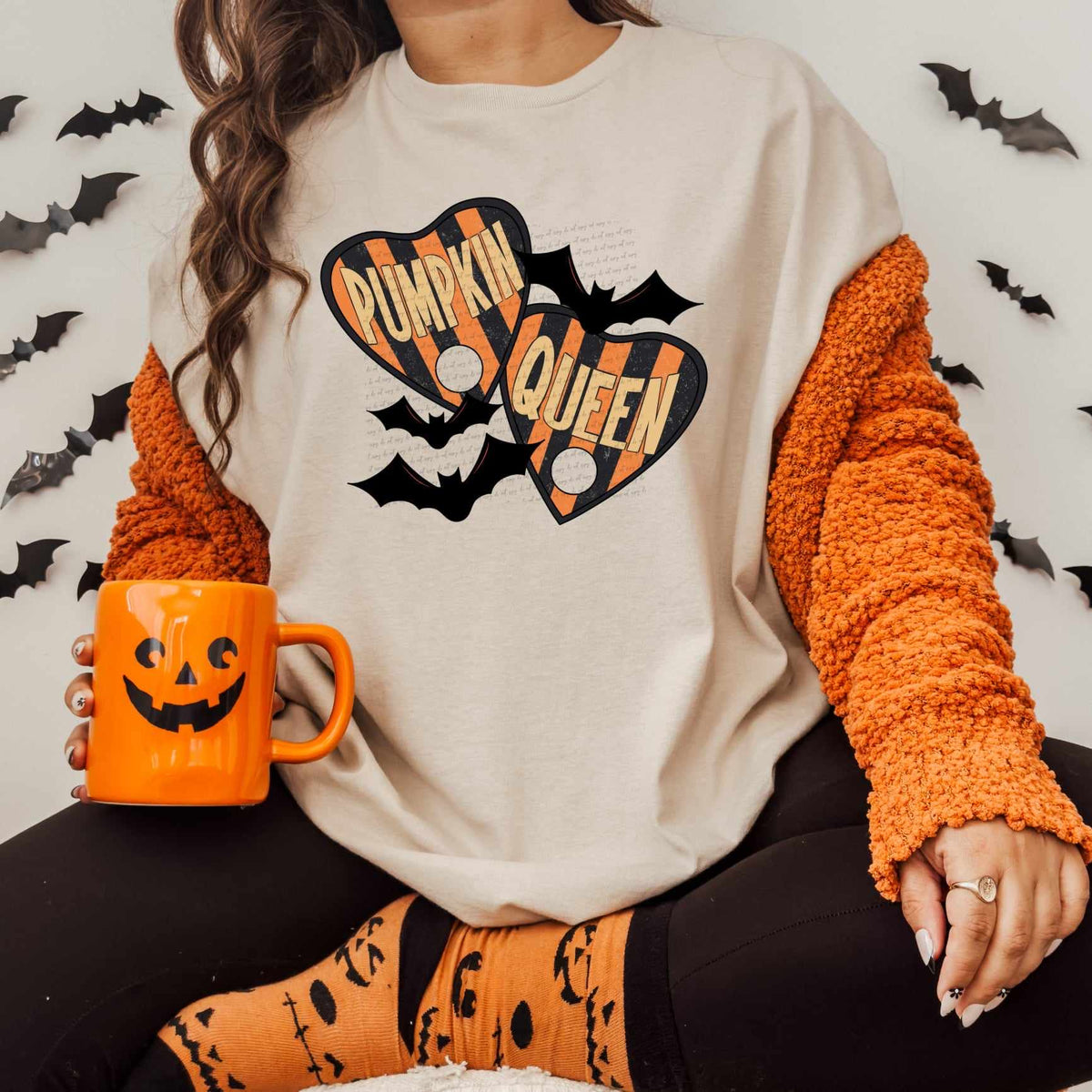 Pumpkin queen hearts 36147 DTF transfer