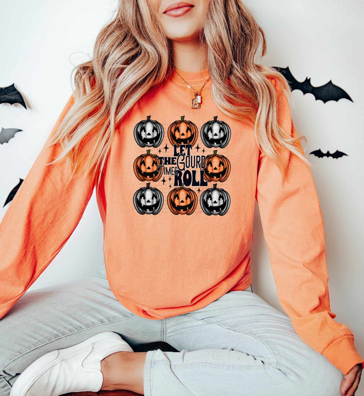 Let the gourd times roll 36146 DTF transfer