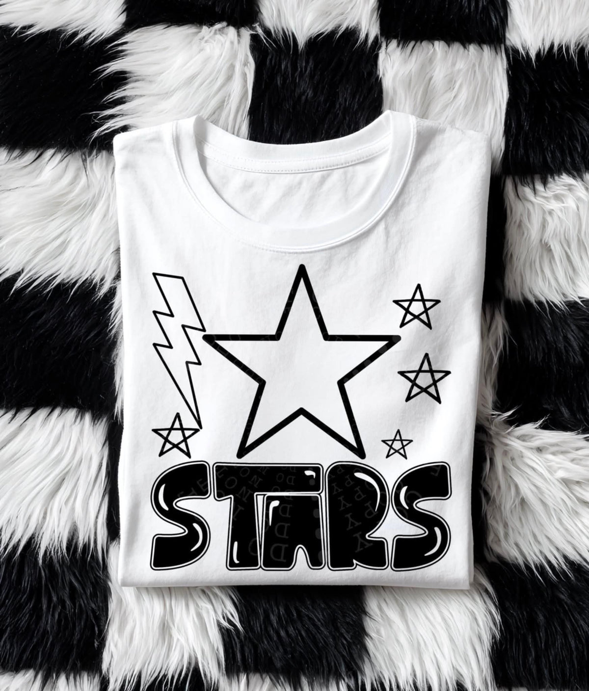 Stars Mascot BLACK (C’s) DTF transfer