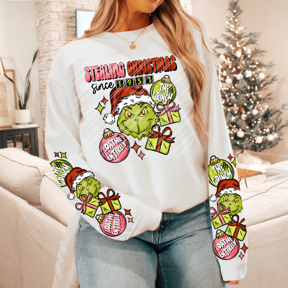 Stealing Christmas front only (semi exclusive) DTF transfer