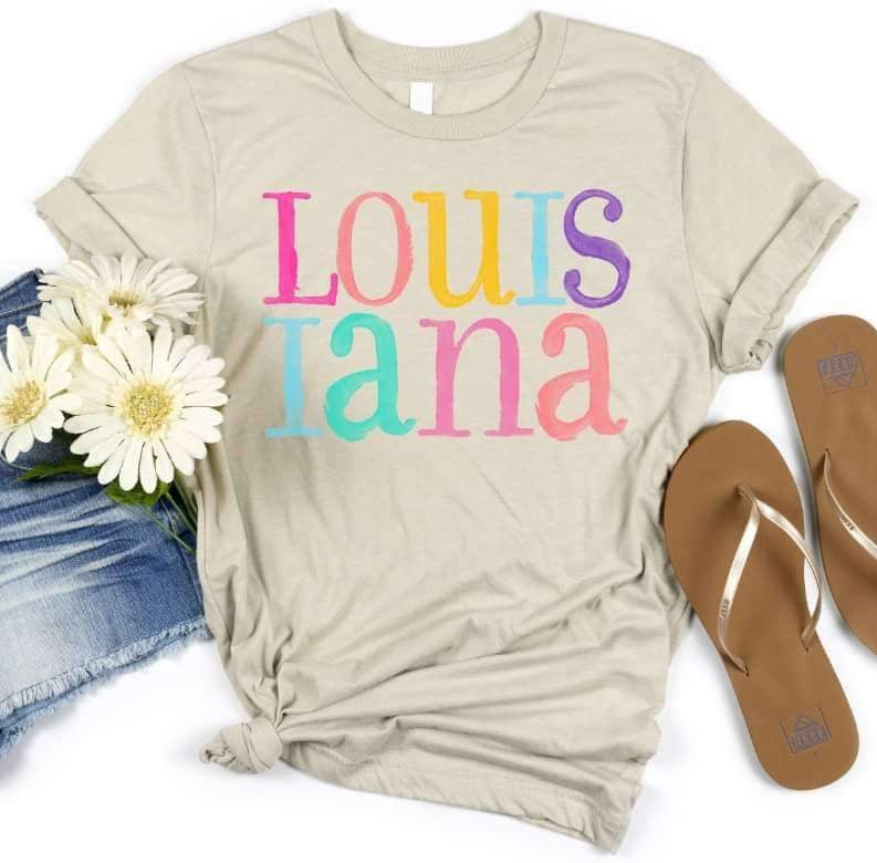 Louisiana multi color font 26132 DTF transfer