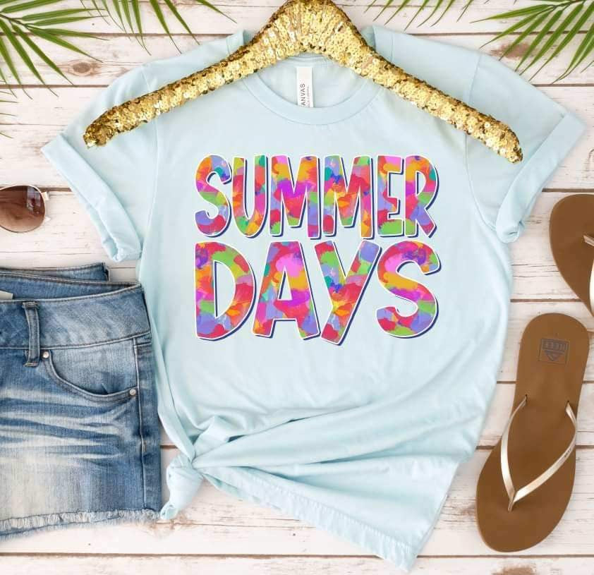 Summer days colorful 26157 DTF transfer