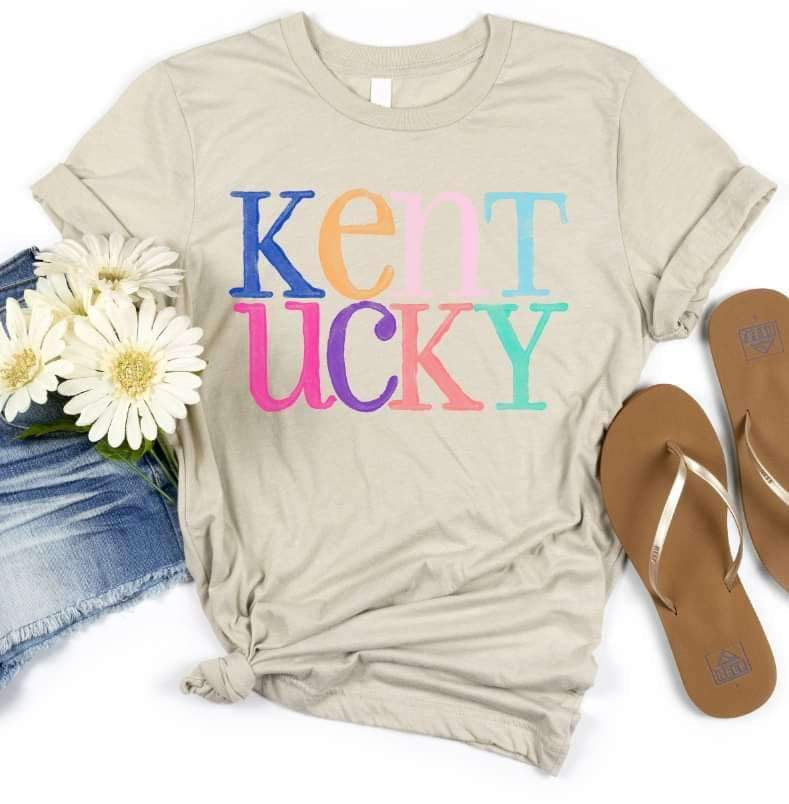 Kentucky multi color font 26129 DTF transfer
