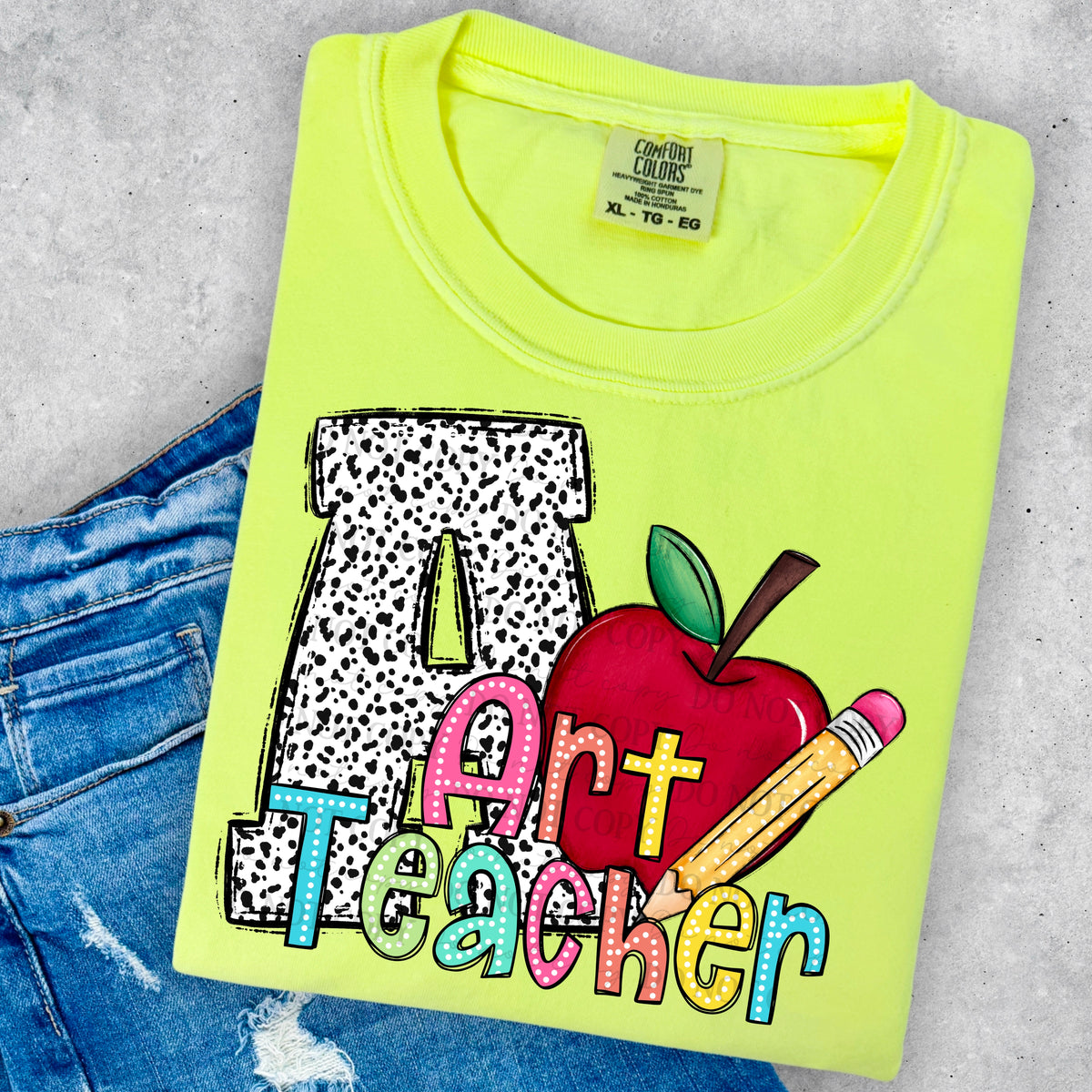 Dalmatian A art teacher ABD 45682 DTF transfer