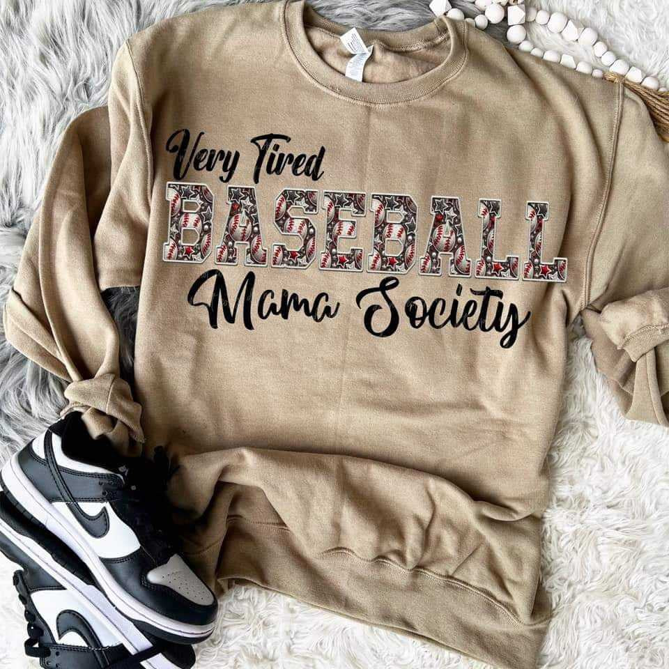 Very tired baseball mama society (VIRGO) 70623 DTF transfer