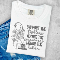 Support the fighters admire the survivors honor the taken GREY (CITY) 36291 DTF transfer