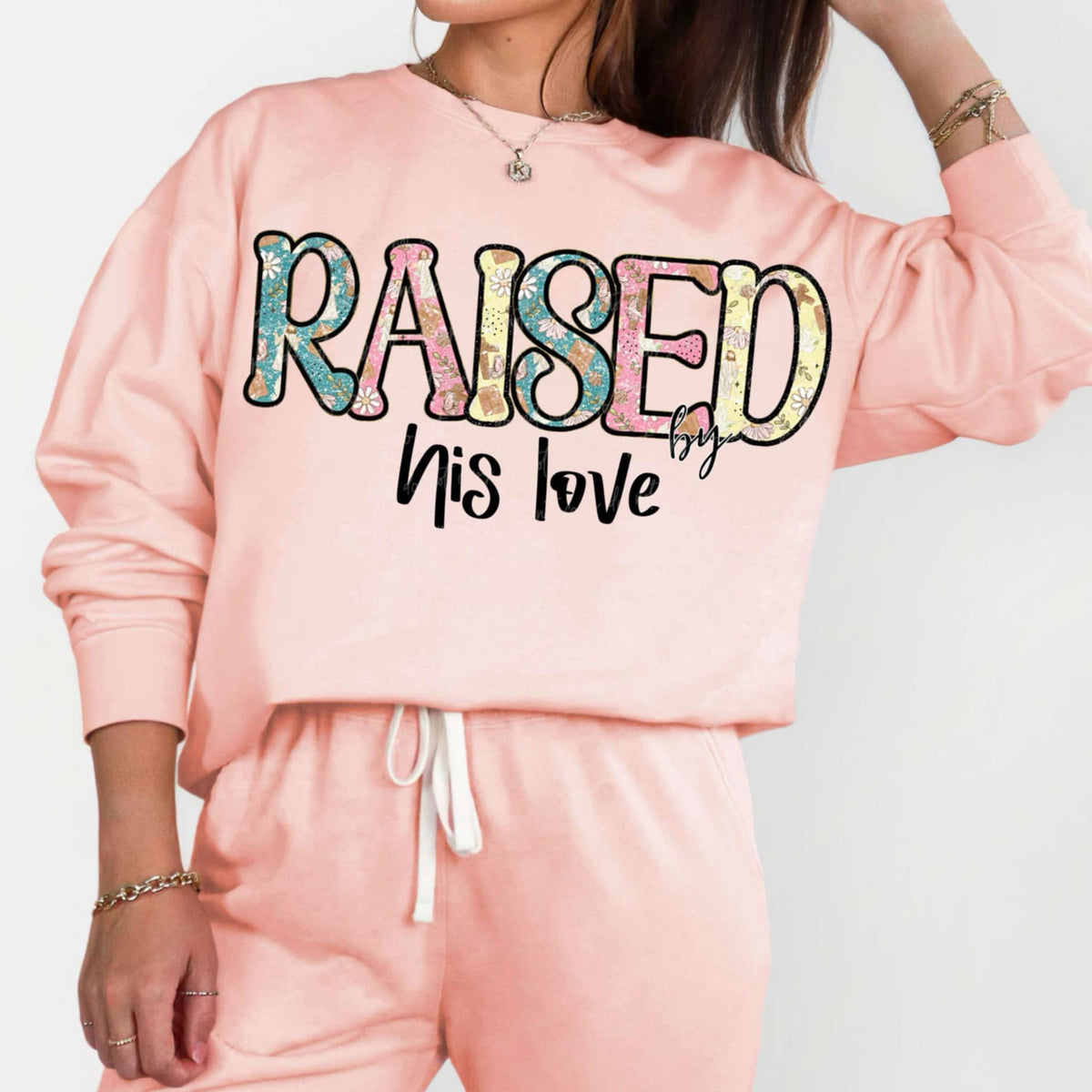 Raised by his love 85800 DTF transfer