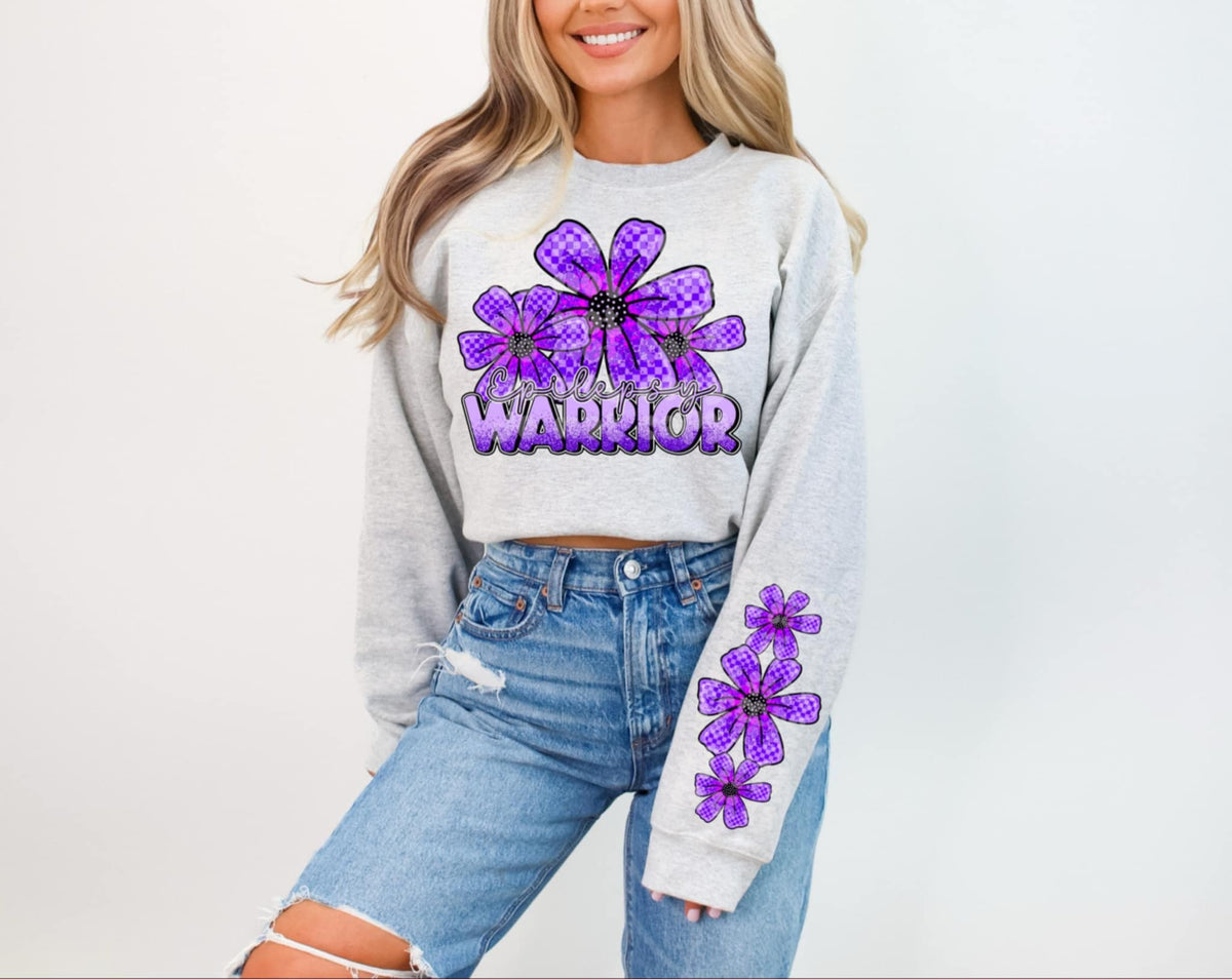 Epilepsy warrior FRONT 85813 DTF transfer