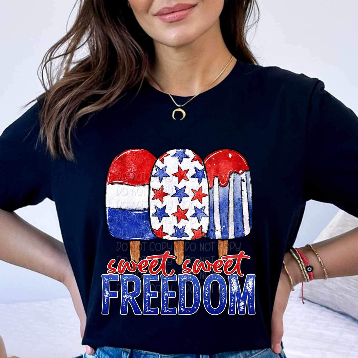 Sweet sweet freedom patriotic popsicles 26195 DTF transfer