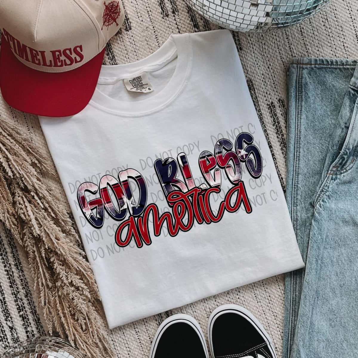 God bless America (SWD) 96335 DTF transfer