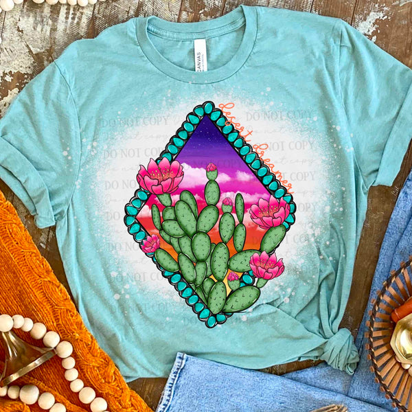 Desert dreams diamond with cacti (CITY) 36271 DTF transfer