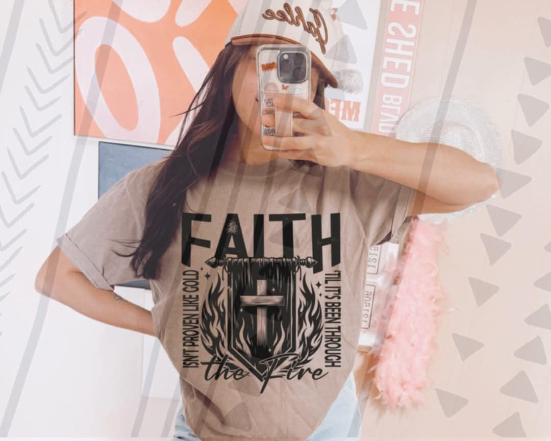 Faith the fire 85834 DTF transfer